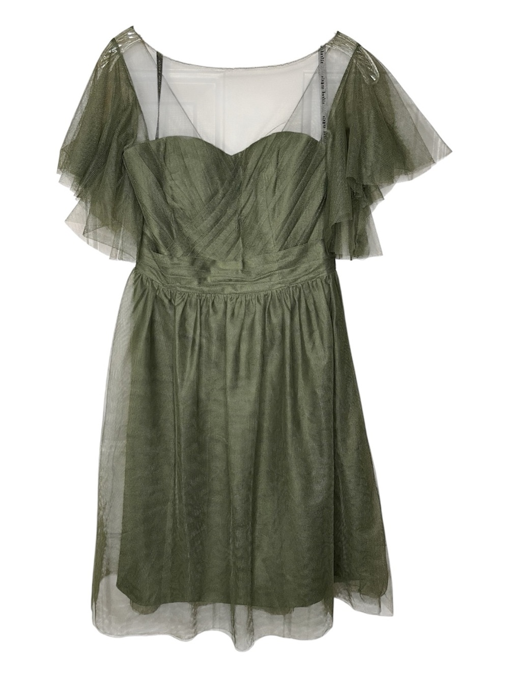 Alfred Angelo Olive Green Tulle Cocktail Dress
Sz 6